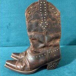 WOMENS ARIAT ATS SNIP TOE BROWN SIZE 7.5 B